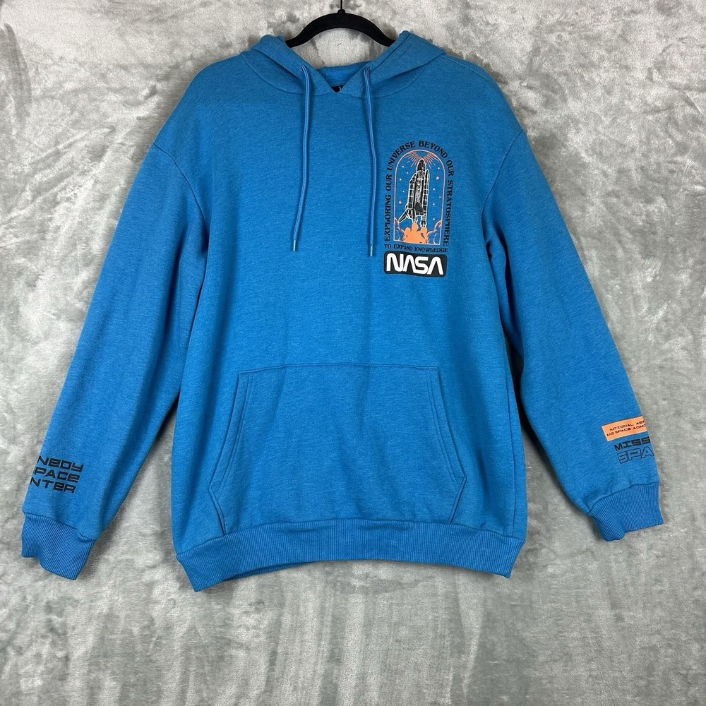 Hyperspace "NASA: Challenger Mission" Pullover Hoodie (C-Life Group) Blue Size L